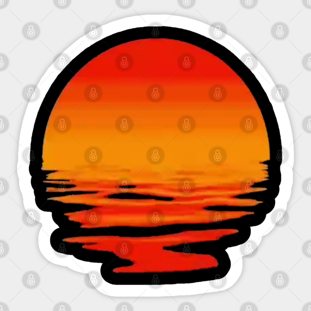Sunset - Sunset - Sticker | TeePublic